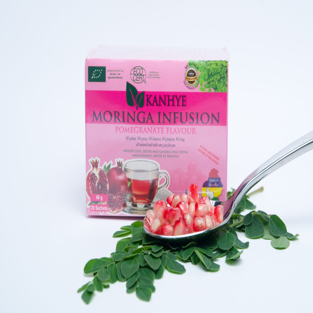 Moringa Infusion with Pomegranate